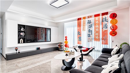 5w打造現(xiàn)代極簡(jiǎn)風(fēng)格的家143m² | 麗爾曼頓全房全屋定制